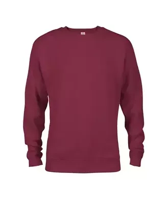 DELTA APPAREL 99100 9 OZ FLEECE CREW in Maroon fh4