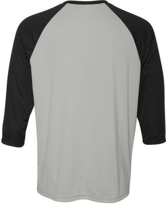 M3229 All Sport Men's Baseball T-Shirt Sport Silver/ Black