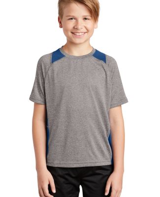 YST361 Sport-Tek® Youth Heather Colorblock Conten in Vtghthr/ry