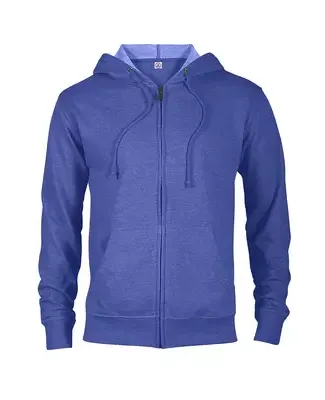 97300 Adult Unisex French Terry Zip Hoodie in Royal heather hn9