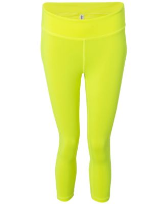 W5009 All Sport Ladies' Capri Legging Sport Safety Yellow
