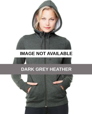 W4010 All Sport Ladies' Performance Fleece Full-Zi Dark Grey Heather
