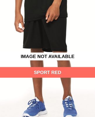 Y6707 All Sport Youth Mesh 9" Short Sport Red