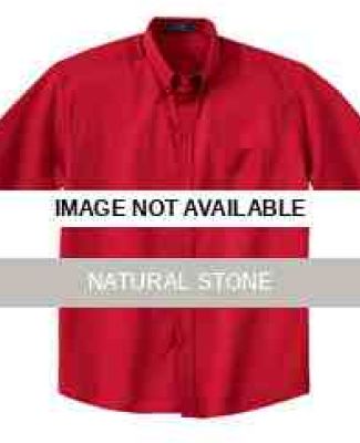 87016 Ash City Men's Short Sleeve Twill Shirt Natural Stone