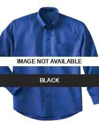 87024 Ash City Men's Long Sleeve Shirt With Teflon Black