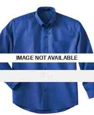 87024 Ash City Men's Long Sleeve Shirt With Teflon White