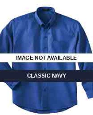 87024 Ash City Men's Long Sleeve Shirt With Teflon Classic Navy