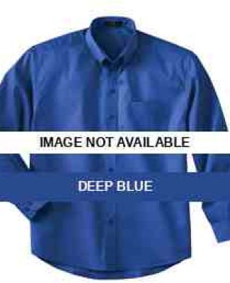 87024 Ash City Men's Long Sleeve Shirt With Teflon Deep Blue