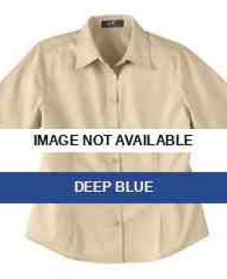 77013 Ash City Ladies' Short Sleeve Shirt With Tef Deep Blue