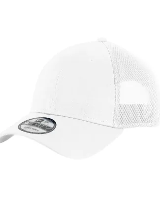 NE204 New Era® - Snapback Contrast Front Mesh Cap White/White