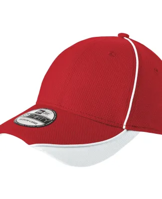 NE1050 New Era® - Contrast Piped BP Performance C Scarlet Red/Wh