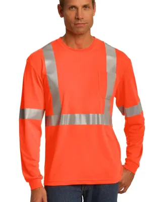 CS401LS CornerStone® ANSI 107 Class 2 Long Sleeve Safety Orange