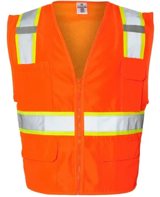 1163-1164 ML Kishigo - Solid Front Vest with Mesh  Orange