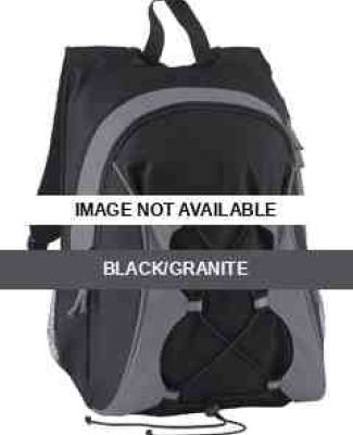 44018 Ash City Recycled Polyester Backpack Black/Granite