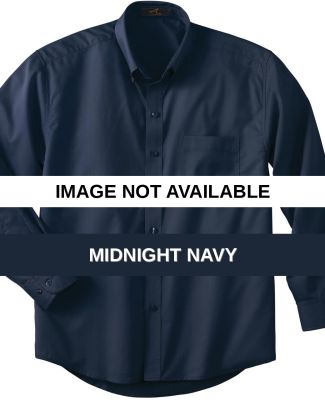87015T Ash City Men's Tall Long Sleeve Easy Care T Midnight Navy