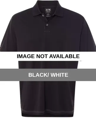 A114 adidas Golf Men's ClimaLite® Contrast Stitch Black/ White