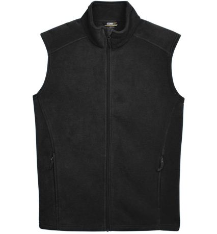 88191 Core 365 Journey  Men's Fleece Vest in Black