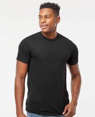 0254TC 254 / Men's Tri Blend Tee in Solid black tri blend