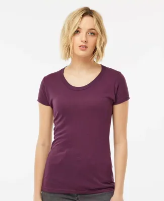 253 Tultex Ladies' Tri-Blend Tee with a Tear-Away  in Berry tri blend