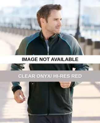 A200 adidas - CLIMAWARM® Plus Full Zip Jacket Clear Onyx/ Hi-Res Red