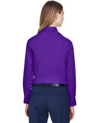 78193 Core 365 Ladies' Operate Long-Sleeve Twill S CAMPUS PURPLE