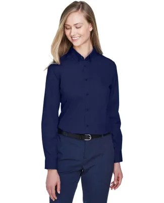 78193 Core 365 Ladies' Operate Long-Sleeve Twill S CLASSIC NAVY