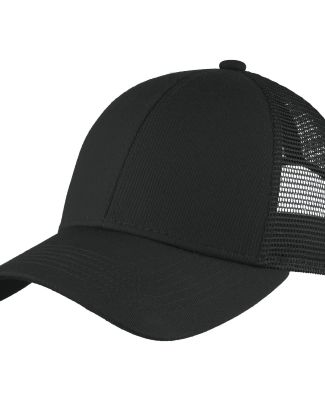  C911 Port Authority Adjustable Mesh Back Cap in Black