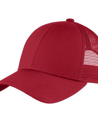 C911 Port Authority Adjustable Mesh Back Cap in Chili red