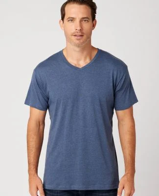 MC1047 Cotton Heritage Men's Chicago Cotton V Neck in Shale blue heather