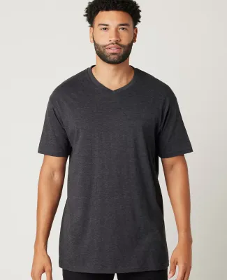 MC1047 Cotton Heritage Men's Chicago Cotton V-Neck in Charcoal heather