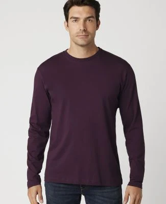 MC1144 Cotton Heritage Men's Indy Long Sleeve Tee in Wine