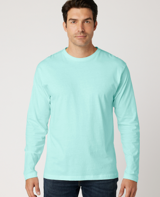 MC1144 Cotton Heritage Men's Indy Long Sleeve Tee in Mint