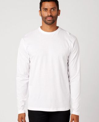 MC1144 Cotton Heritage Men's Indy Long Sleeve Tee in White