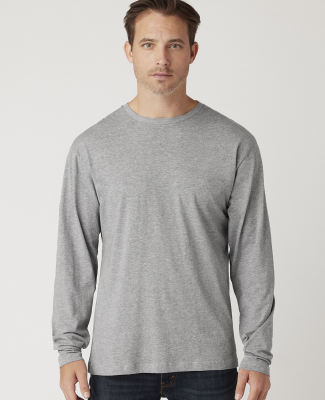 MC1144 Cotton Heritage Men's Indy Long Sleeve Tee in Athletic heather