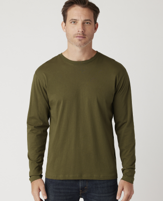 MC1144 Cotton Heritage Men's Indy Long Sleeve Tee in Military green