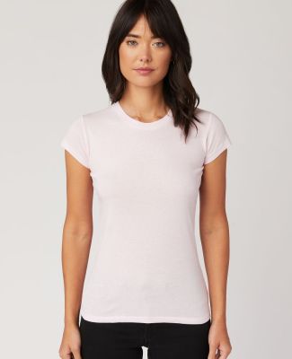 LC1025 Cotton Heritage Juniors Crew Neck Tee in Light pink (discontinued)