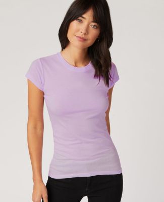 LC1025 Cotton Heritage Juniors Crew Neck Tee in Lavender (discontinued)