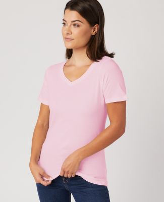 HC1125 Cotton Heritage Womens V Neck T Shirts in Charity pink (discontinued)