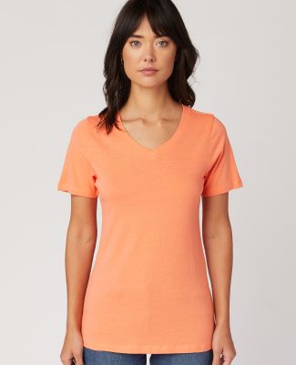 HC1125 Cotton Heritage Womens V Neck T Shirts in Cantaloupe (discontinued)