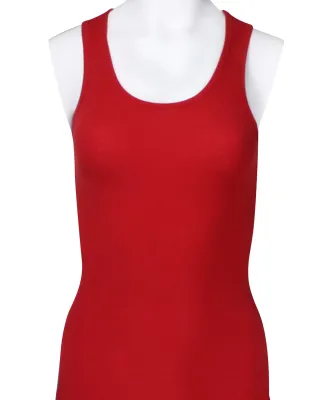 LC7703 Cotton Heritage Juniors Ribbed Tank in Red (discontinued)