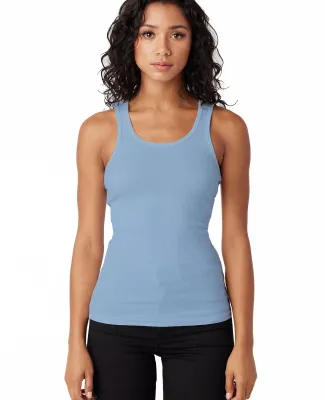 LC7703 Cotton Heritage Juniors Ribbed Tank in Baby blue (discontinued)