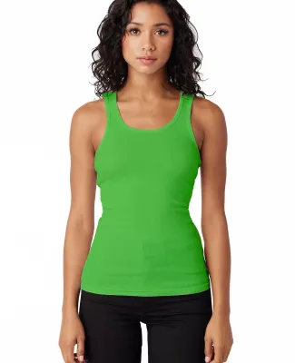 LC7703 Cotton Heritage Juniors Ribbed Tank in Lime (discontinued)