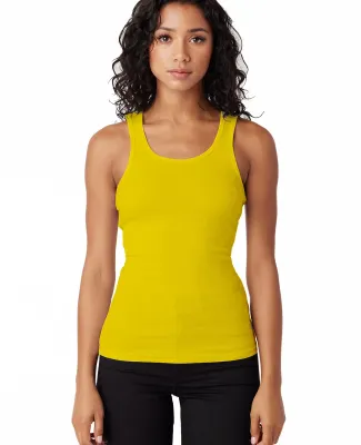 LC7703 Cotton Heritage Juniors Ribbed Tank in Yellow (discontinued)