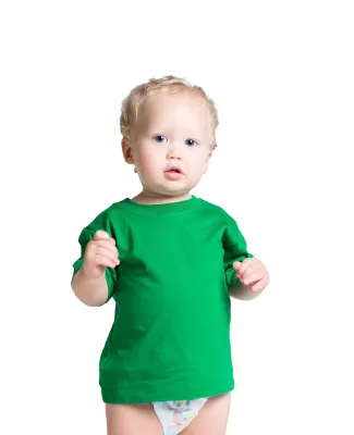 I1085 Cotton Heritage Little Rock Cotton Infant Te in Kelly green