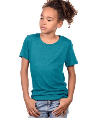 JC1025 Cotton Heritage Victoria Cotton Princess Te in Teal blue heather