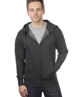 M2700A Cotton Heritage Springfield Unisex Zip Up H Charcoal Heather