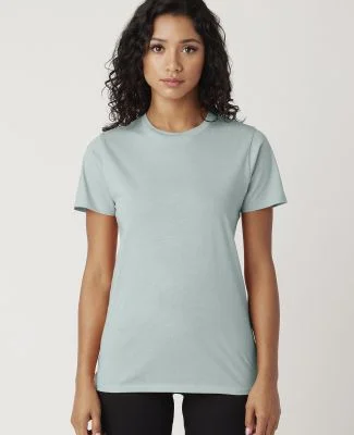 LC1026 Cotton Heritage Juniors Boyfriend Tee in Seafoam
