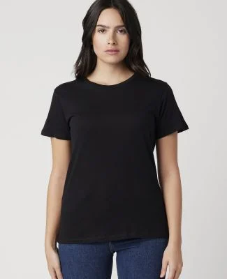LC1026 Cotton Heritage Juniors Boyfriend Tee in Black