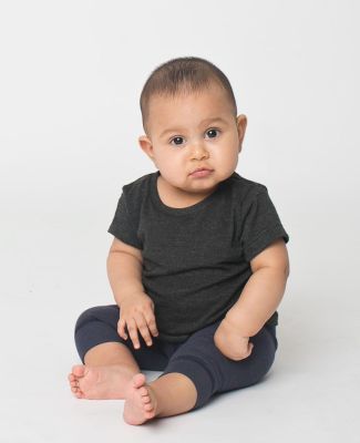 American Apparel TR005W Infant Triblend Short-Sleeve T-Shirt Tri Black