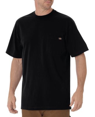 Dickies Workwear WS436T Men's Tall Short-Sleeve Pocket T-Shirt BLACK